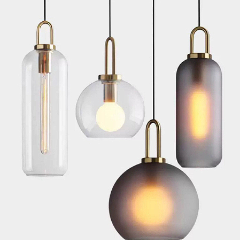 Home Bathroom Lighting Design - Lampada a Sospensione LED Nera in