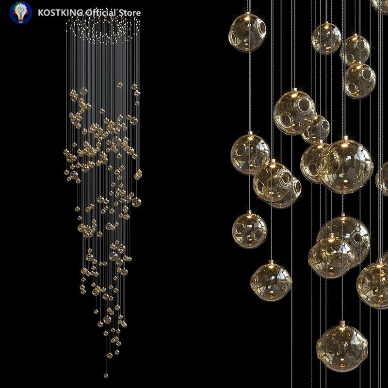 Lampadario in vetro a globo di - Home Bathroom Lighting Design recensione e prezzo