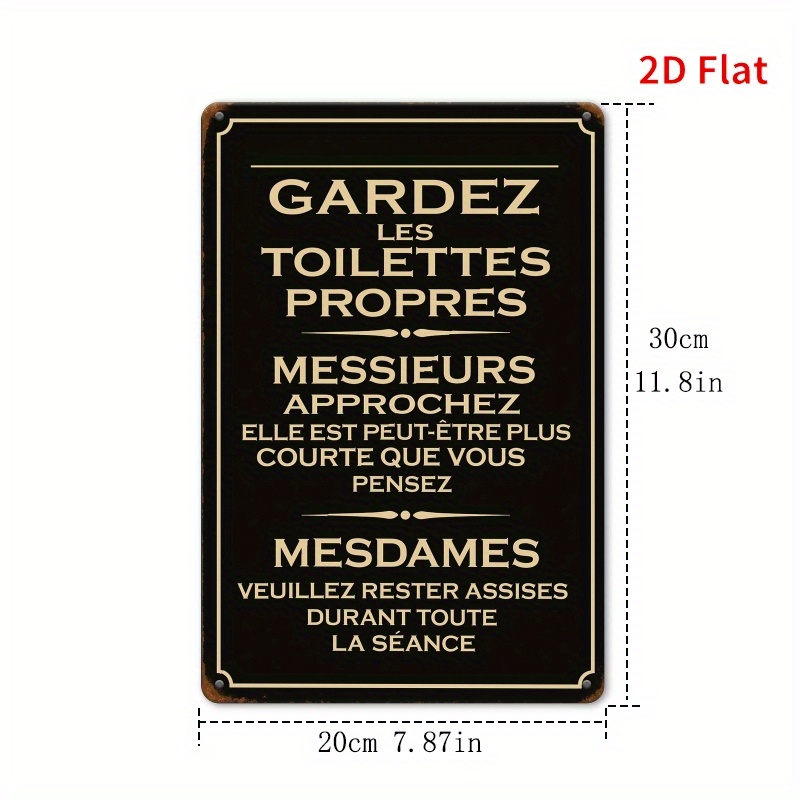 Targa in metallo con le regole - Home Bathroom Etiquette recensione e prezzo