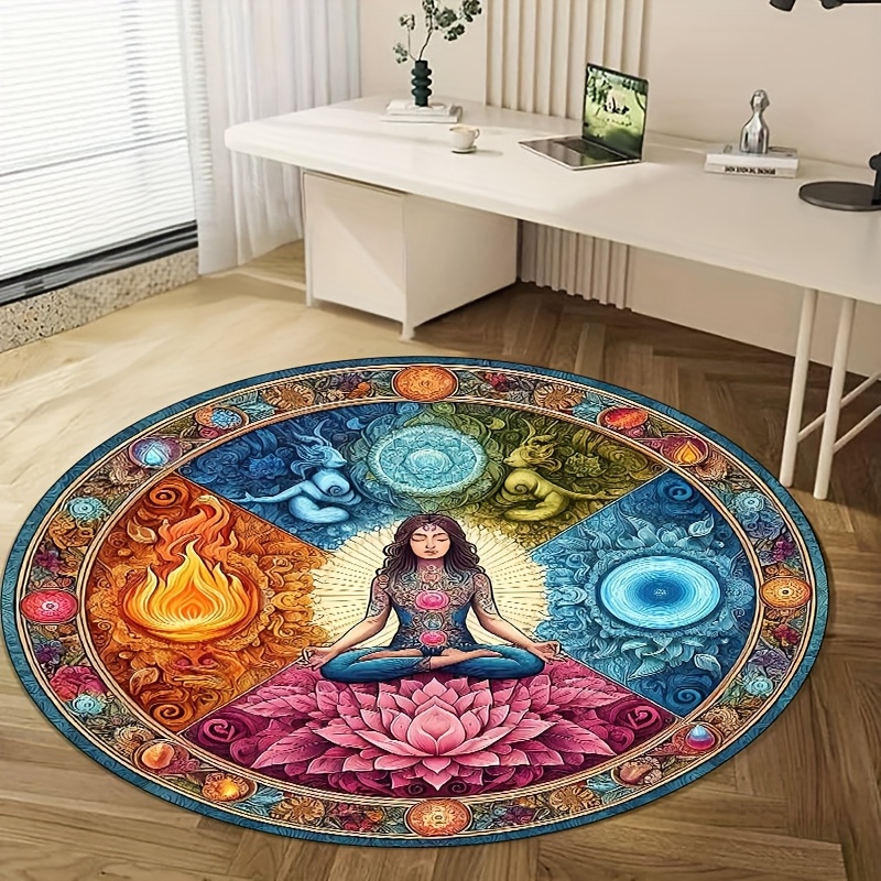 Tappeto rotondo Chakra Lotus D - Home Bathroom Door Design recensione e prezzo